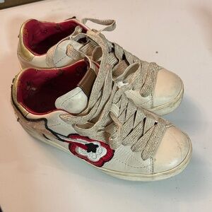 Coach Cream and Red Women's Sneakers
